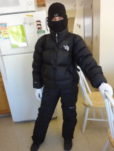 עדי נגד הקור,סיבוב ראשון. ככה עדי נראתה כשבחוץ היה 30 מעלות מתחת לאפס